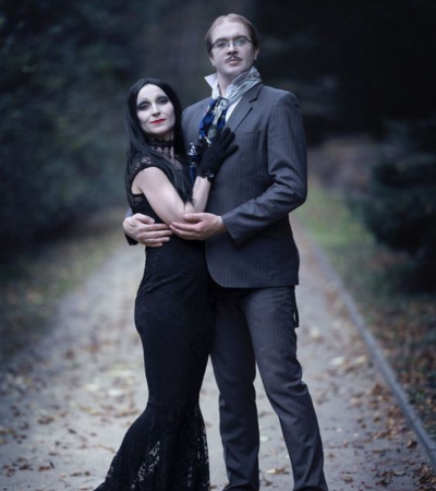 Addams Family Themed Wedding in a Gothic Mansion