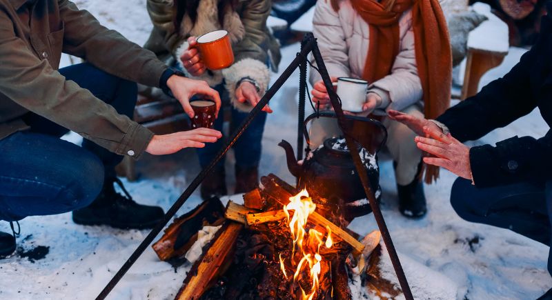 Bonfire for Guests to Gather Around