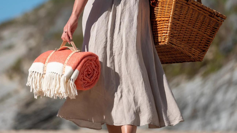 Coral Picnic Blanket