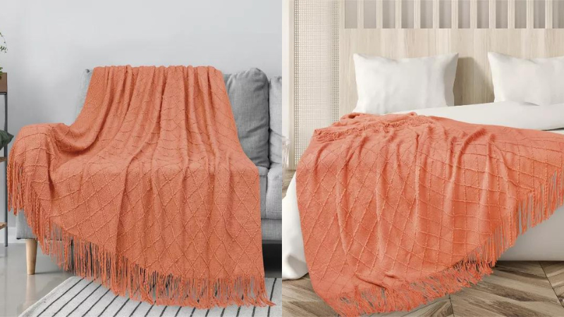 Coral Throw Blanket