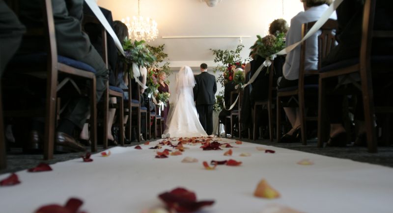 Flower Petal Aisle Runner