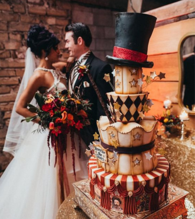 Haunted Carnival or Circus Wedding Under a Big Top