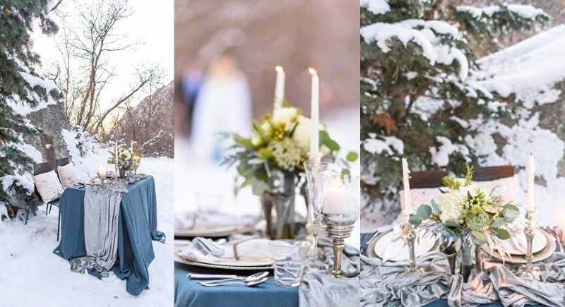 Using Blue and Silver as Wedding Colors
