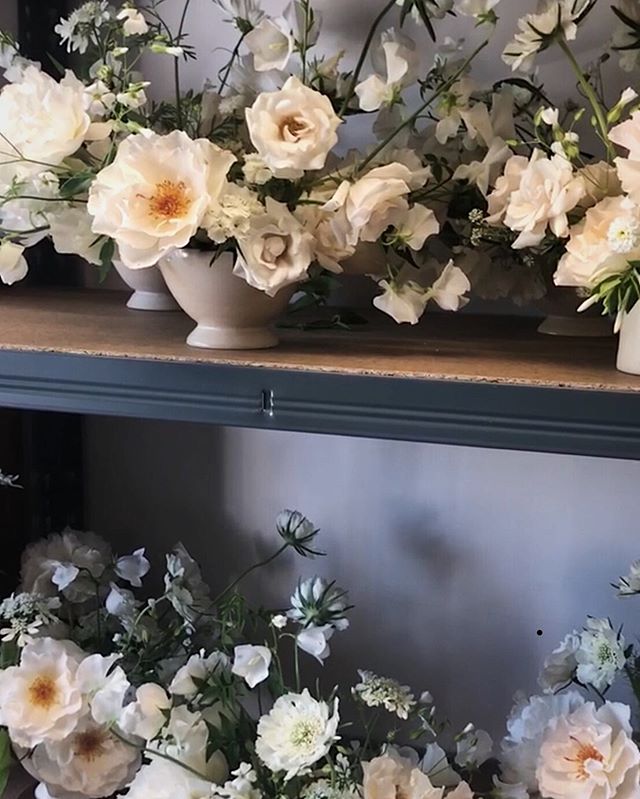 Shelfie in the new studio. Moving premises during wedding season is not for the faint-hearted. Thankfully, I had good friends and the local shop had red wine, so we powered through.