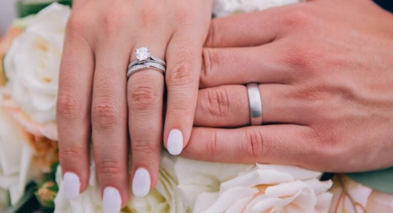 Wearing Engagement Ring and Wedding Band: A Bridal Tradition Ruby